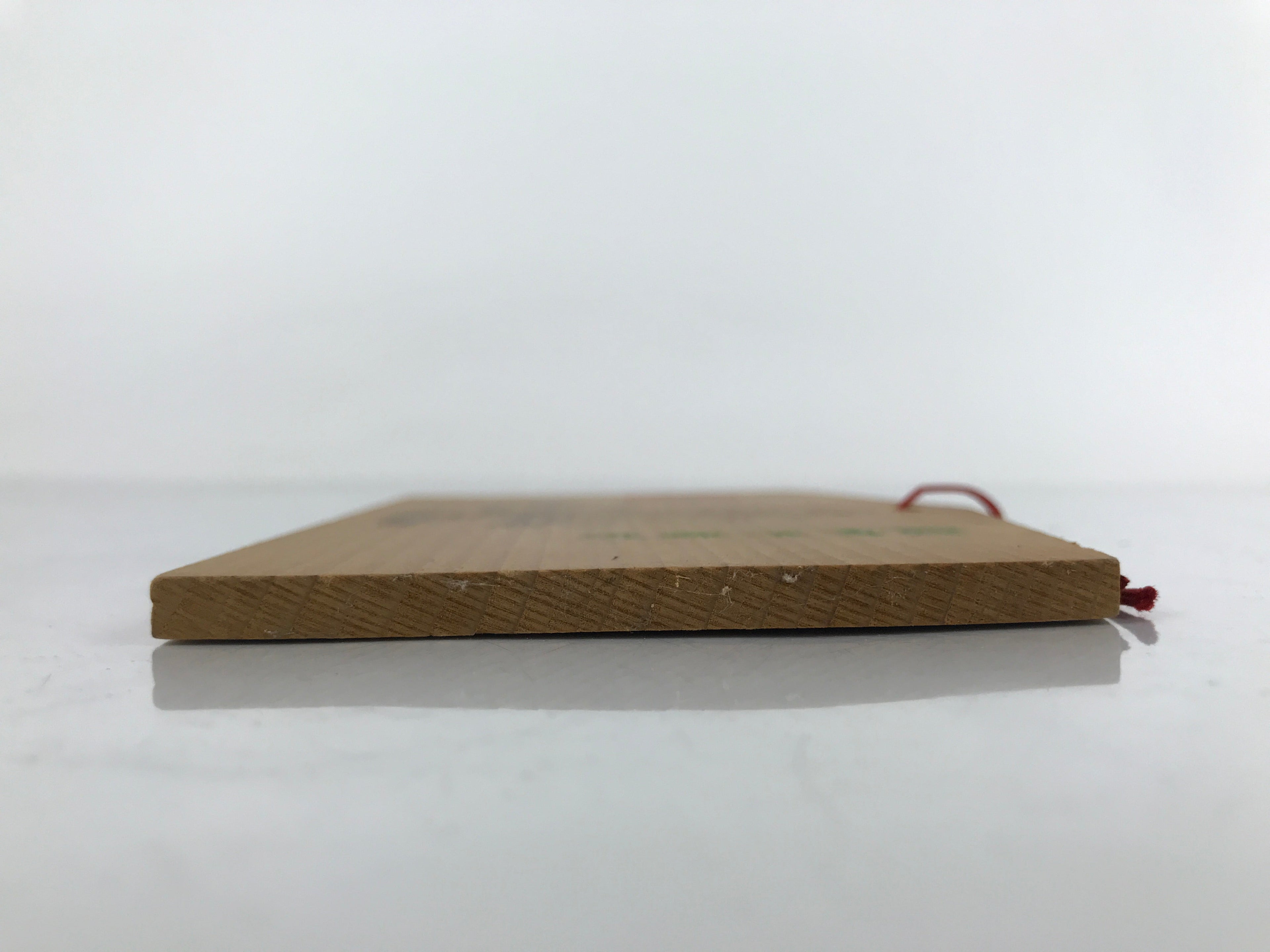 Japanese Wooden Shrine Plaque Ema Vtg Sacred Tree Hanging Wish Shinto EM53
