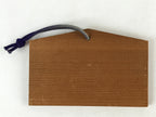 Japanese Wooden Shrine Plaque Ema Vtg Shinto Hanging Wish Zodiac Rabbit EM16