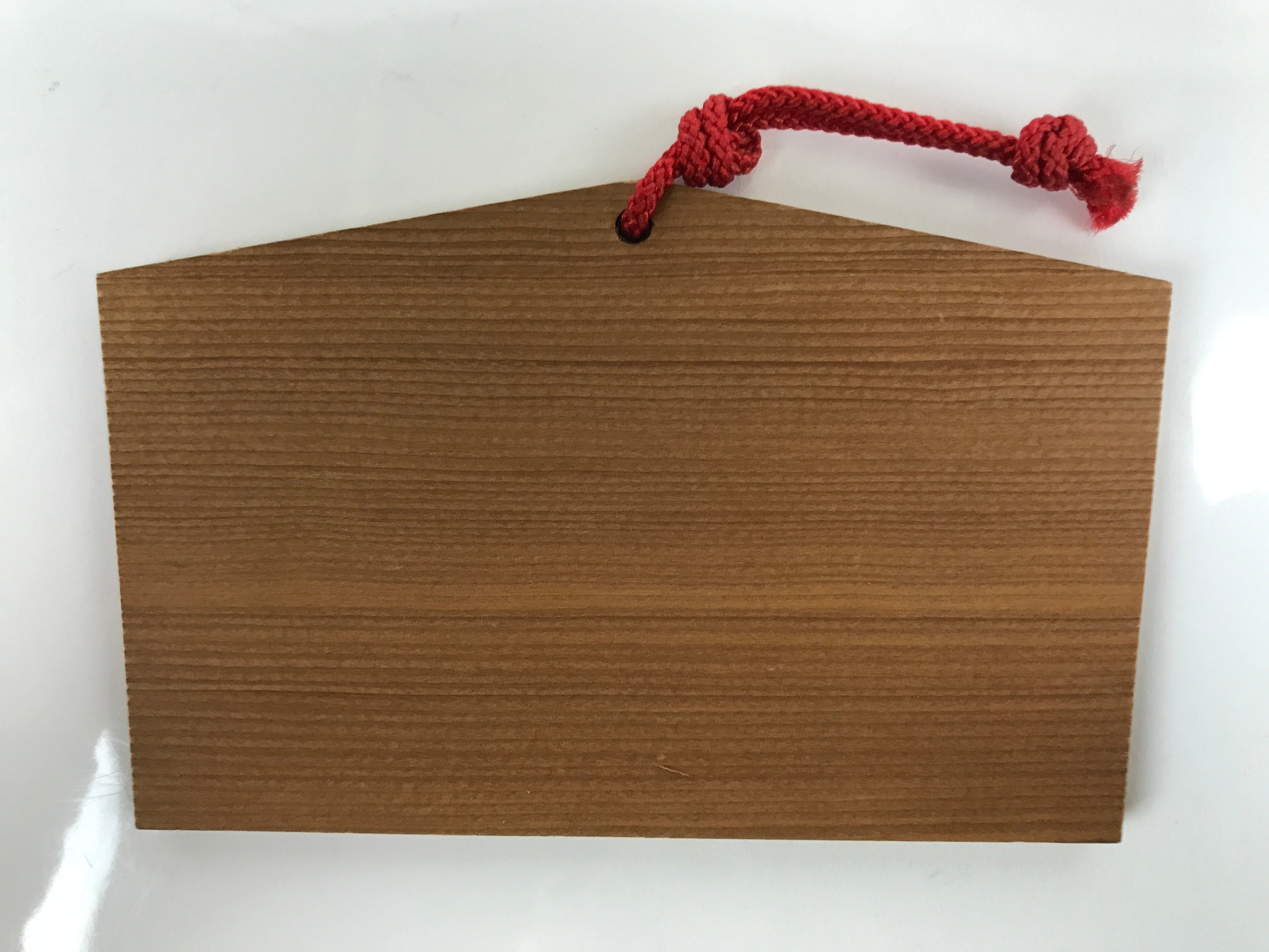 Japanese Wooden Shrine Plaque Ema Vtg Tengu Mask Geta Hikosan Jingu Wish EM49