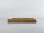 Japanese Wooden Shrine Plaque Ema Vtg Tiger Good Fortune Matsumae Shrine EM80
