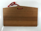 Japanese Wooden Shrine Plaque Ema Vtg Zodiac Boar Hanging Wish Shinto EM37