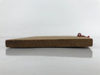 Japanese Wooden Shrine Plaque Ema Vtg Zodiac Monkey Hanging Wish Shinto EM39