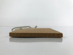 Japanese Wooden Shrine Plaque Ema Vtg Zodiac Ox Hanging Wish Shinto EM34