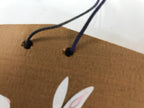 Japanese Wooden Shrine Plaque Ema Vtg Zodiac Rabbit Hanging Wish Shinto EM48