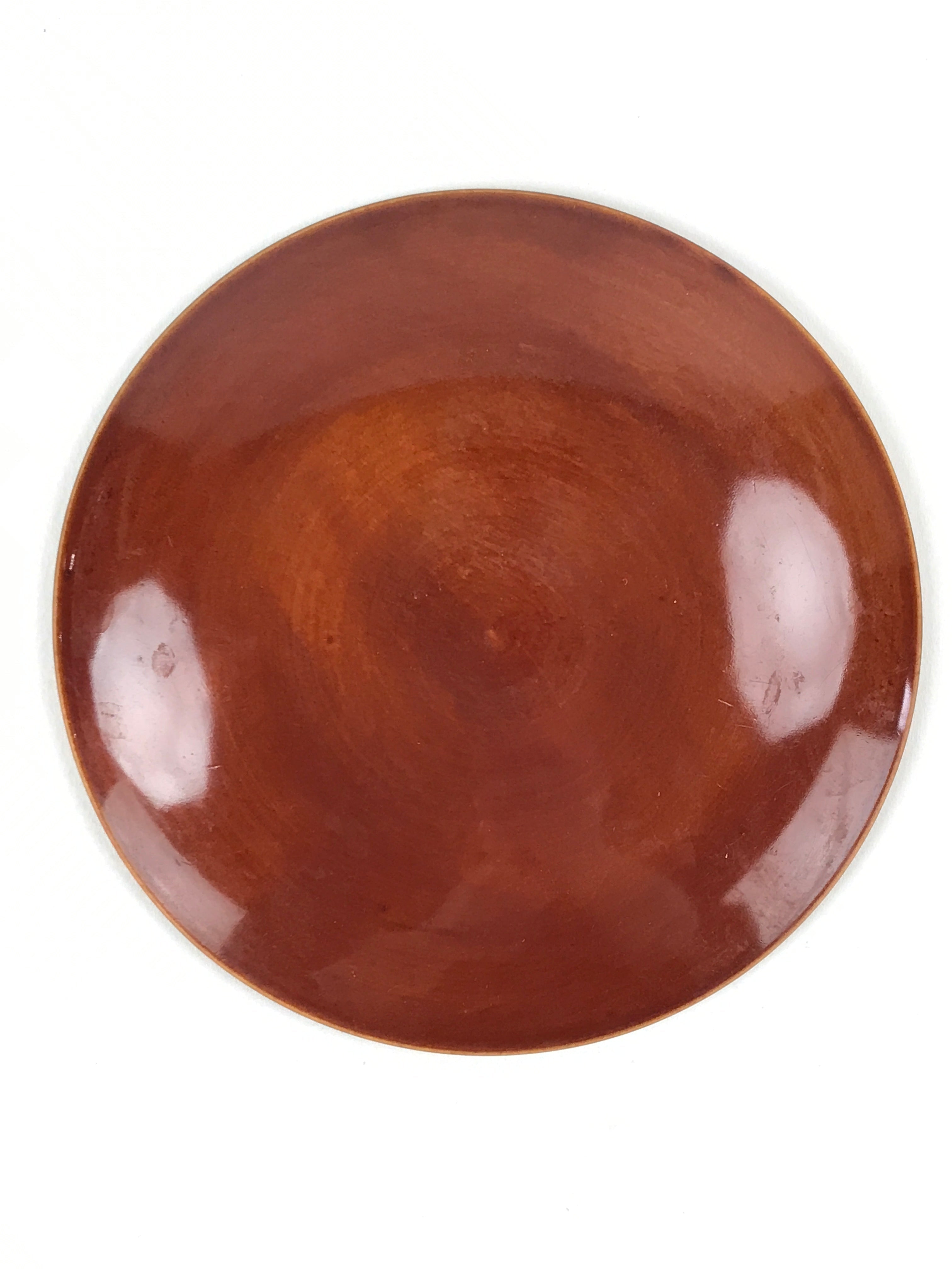 Japanese Wooden Shunkei-Nuri Lacquered Small Plate 5pc Set Coaster Brown UR944
