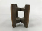 Japanese Wooden Silk Thread Spool Itomaki Vtg Bobbin Frame Spinning Wheel JK676