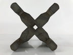 Japanese Wooden Silk Thread Spool Itomaki Vtg Bobbin Frame Spinning Wheel JK676