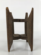 Japanese Wooden Silk Thread Spool Itomaki Vtg Bobbin Frame Spinning Wheel JK680