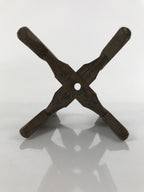 Japanese Wooden Silk Thread Spool Itomaki Vtg Bobbin Frame Spinning Wheel JK680