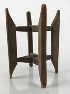 Japanese Wooden Silk Thread Spool Itomaki Vtg Bobbin Frame Spinning Wheel JK680