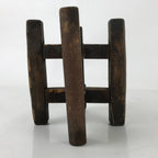 Japanese Wooden Silk Thread Spool Itomaki Vtg Bobbin Frame Spinning Wheel JK816