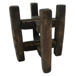 Japanese Wooden Silk Thread Spool Itomaki Vtg Bobbin Frame Spinning Wheel JK816