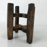 Japanese Wooden Silk Thread Spool Itomaki Vtg Bobbin Frame Spinning Wheel JK817