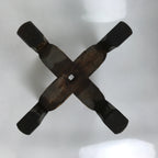 Japanese Wooden Silk Thread Spool Itomaki Vtg Bobbin Frame Spinning Wheel JK817