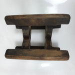 Japanese Wooden Silk Thread Spool Itomaki Vtg Bobbin Frame Spinning Wheel JK817