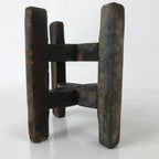 Japanese Wooden Silk Thread Spool Itomaki Vtg Bobbin Frame Spinning Wheel JK818
