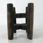 Japanese Wooden Silk Thread Spool Itomaki Vtg Bobbin Frame Spinning Wheel JK818