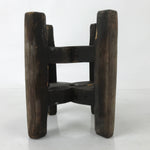 Japanese Wooden Silk Thread Spool Itomaki Vtg Bobbin Frame Spinning Wheel JK818