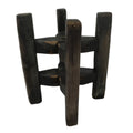 Japanese Wooden Silk Thread Spool Itomaki Vtg Bobbin Frame Spinning Wheel JK818