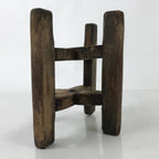 Japanese Wooden Silk Thread Spool Itomaki Vtg Bobbin Frame Spinning Wheel JK819