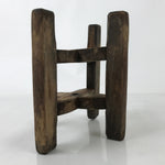 Japanese Wooden Silk Thread Spool Itomaki Vtg Bobbin Frame Spinning Wheel JK819