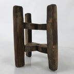 Japanese Wooden Silk Thread Spool Itomaki Vtg Bobbin Frame Spinning Wheel JK819