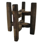 Japanese Wooden Silk Thread Spool Itomaki Vtg Bobbin Frame Spinning Wheel JK819