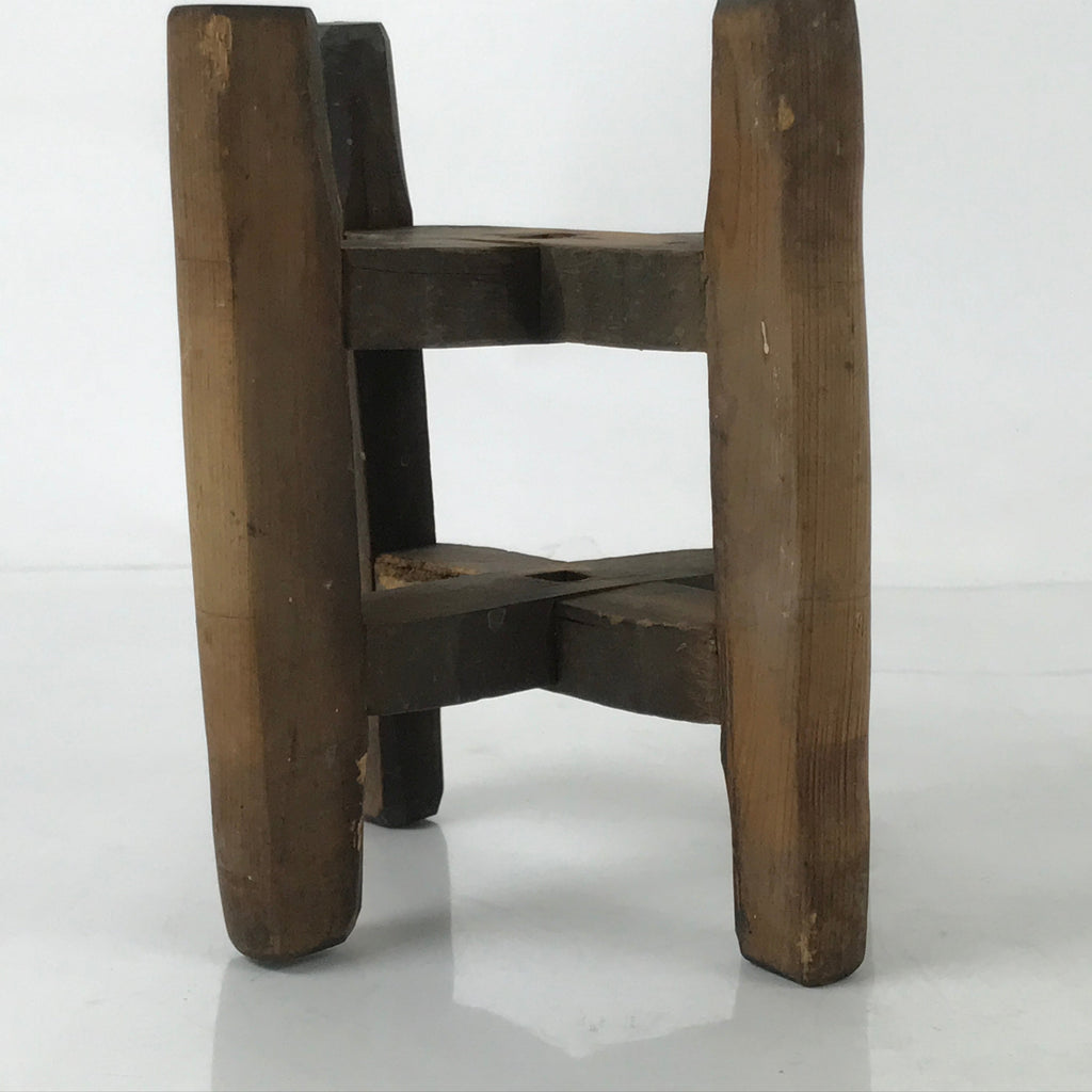 Japanese Wooden Silk Thread Spool Itomaki Vtg Bobbin Frame Spinning Wheel JK820