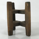 Japanese Wooden Silk Thread Spool Itomaki Vtg Bobbin Frame Spinning Wheel JK820