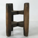 Japanese Wooden Silk Thread Spool Itomaki Vtg Bobbin Frame Spinning Wheel JK820