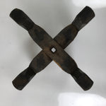 Japanese Wooden Silk Thread Spool Itomaki Vtg Bobbin Frame Spinning Wheel JK820