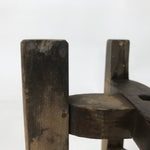 Japanese Wooden Silk Thread Spool Itomaki Vtg Bobbin Frame Spinning Wheel JK821