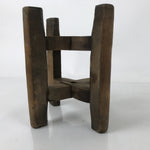 Japanese Wooden Silk Thread Spool Itomaki Vtg Bobbin Frame Spinning Wheel JK821