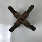 Japanese Wooden Silk Thread Spool Itomaki Vtg Bobbin Frame Spinning Wheel JK821