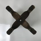 Japanese Wooden Silk Thread Spool Itomaki Vtg Bobbin Frame Spinning Wheel JK821