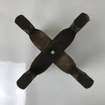 Japanese Wooden Silk Thread Spool Itomaki Vtg Bobbin Frame Spinning Wheel JK821