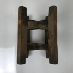 Japanese Wooden Silk Thread Spool Itomaki Vtg Bobbin Frame Spinning Wheel JK821