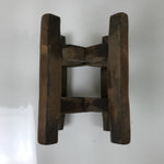 Japanese Wooden Silk Thread Spool Itomaki Vtg Bobbin Frame Spinning Wheel JK821