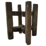 Japanese Wooden Silk Thread Spool Itomaki Vtg Bobbin Frame Spinning Wheel JK821