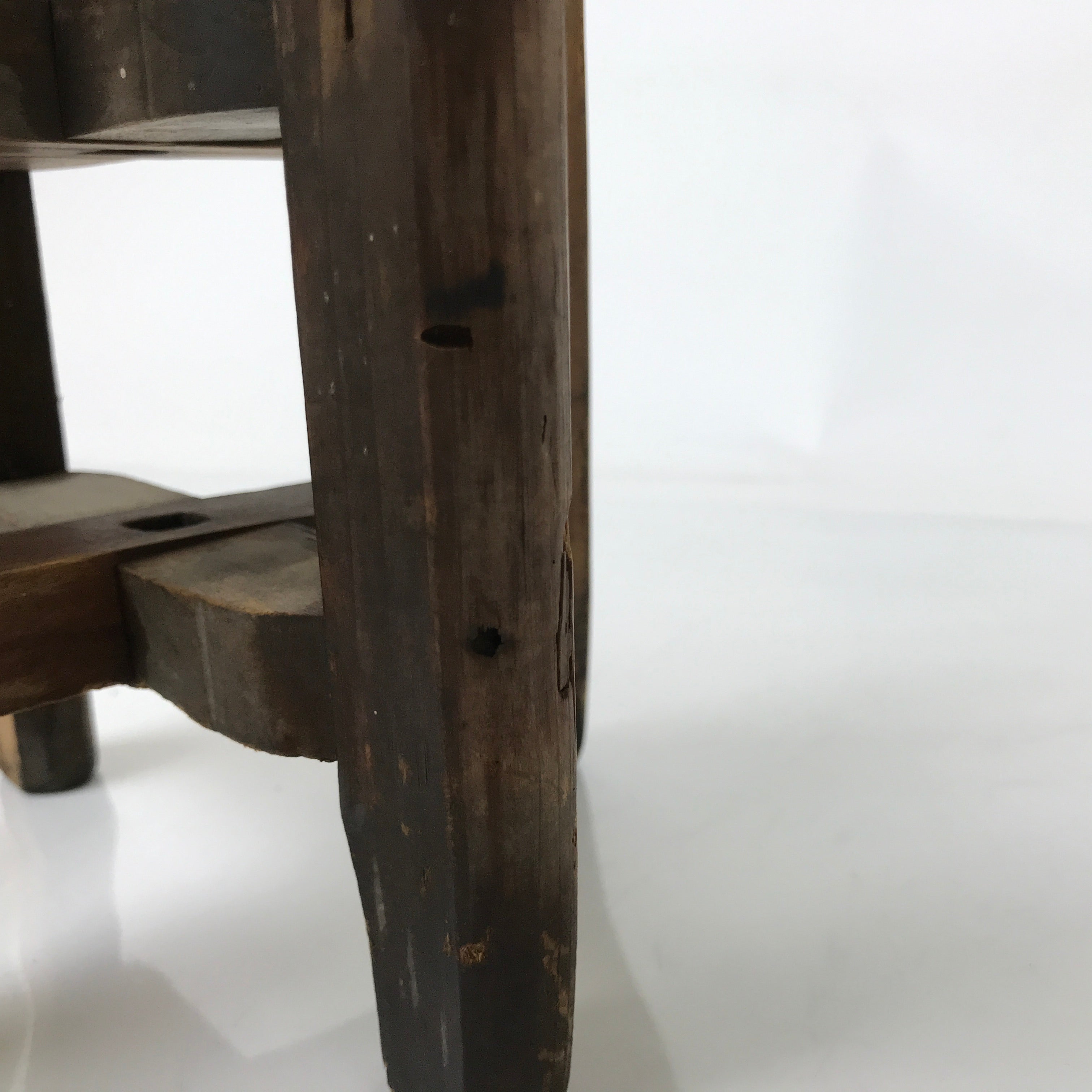 Japanese Wooden Silk Thread Spool Itomaki Vtg Bobbin Frame Spinning Wheel JK822