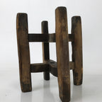 Japanese Wooden Silk Thread Spool Itomaki Vtg Bobbin Frame Spinning Wheel JK822