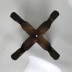 Japanese Wooden Silk Thread Spool Itomaki Vtg Bobbin Frame Spinning Wheel JK822