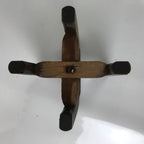Japanese Wooden Silk Thread Spool Itomaki Vtg Bobbin Frame Spinning Wheel JK822