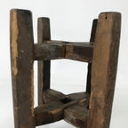 Japanese Wooden Silk Thread Spool Itomaki Vtg Bobbin Frame Spinning Wheel JK823