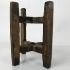 Japanese Wooden Silk Thread Spool Itomaki Vtg Bobbin Frame Spinning Wheel JK823