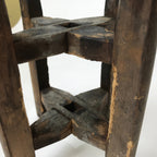 Japanese Wooden Silk Thread Spool Itomaki Vtg Bobbin Frame Spinning Wheel JK823