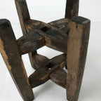 Japanese Wooden Silk Thread Spool Itomaki Vtg Bobbin Frame Spinning Wheel JK823