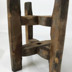 Japanese Wooden Silk Thread Spool Itomaki Vtg Bobbin Frame Spinning Wheel JK824