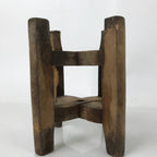 Japanese Wooden Silk Thread Spool Itomaki Vtg Bobbin Frame Spinning Wheel JK824