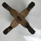 Japanese Wooden Silk Thread Spool Itomaki Vtg Bobbin Frame Spinning Wheel JK824